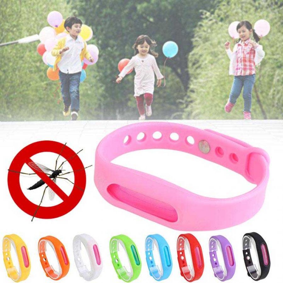 Pack Of 2 Adjustable Silicone Anti Mosquito Band